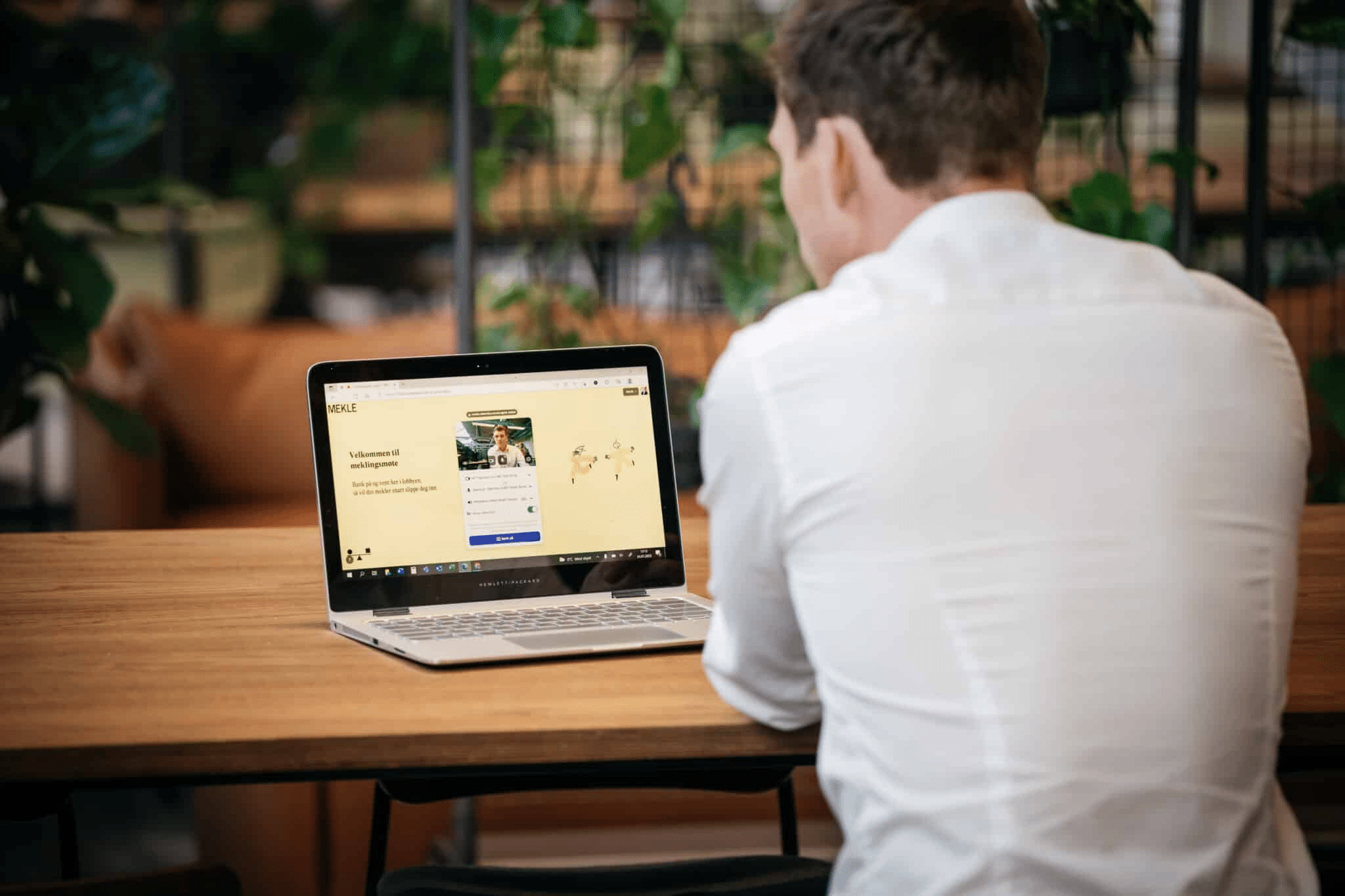 Digital mekling miljøbilde før møtet starter